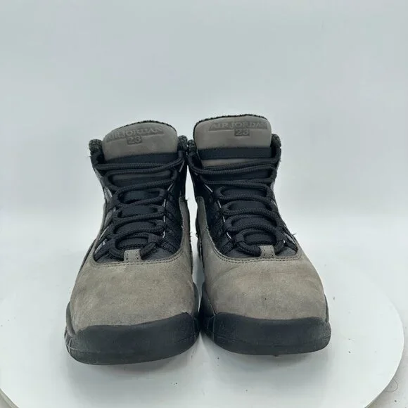 Nike Air Jordan 10 Retro Youth Size 5.5Y Women 7 310806-002 Shadow Grey Red Shoe - Picture 2 of 12